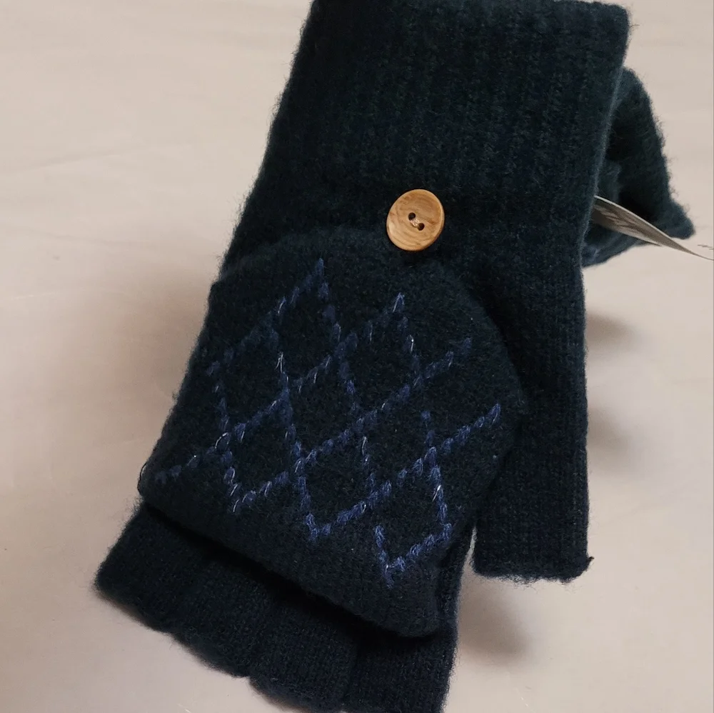 Steve Madden flip top convertible fingerless  gloves OS